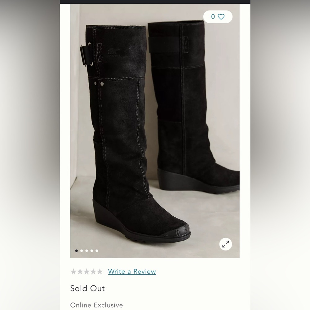 Anthropologie + Sorel Toronto wedge Boots 6.5